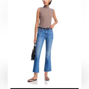 MOTHER NEW THE OUTSIDER FLOOD KICK FLARE JEANS IN FIELD TRIP SIZE 26